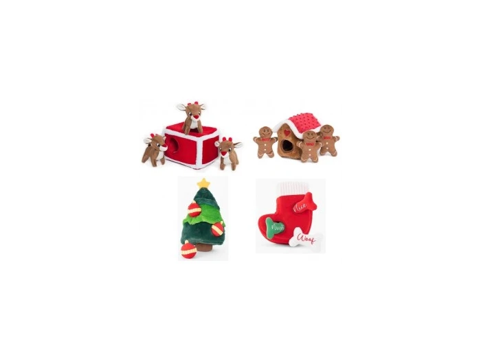 ZippyPaws Holiday Burrow Ginerbread House