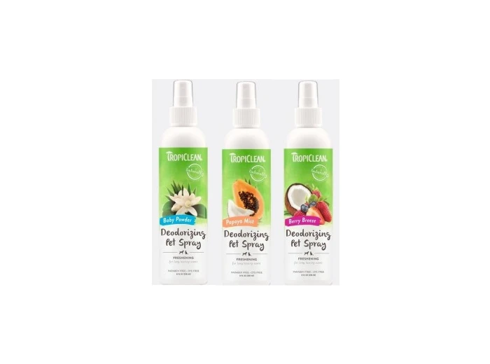 TropiClean Deodorizing Pet Spray 8 oz Papaya Mist