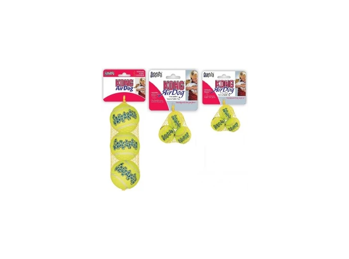 Kong AirDog Squeaker Tennis Balls 3Pk. Medium