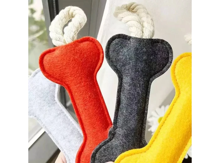 Bone Shape Soft Plush Stocking Stuffer Dog Toy
