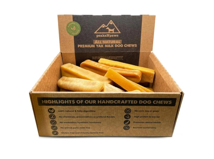 5 Pound Yak Chew Display Box Medium