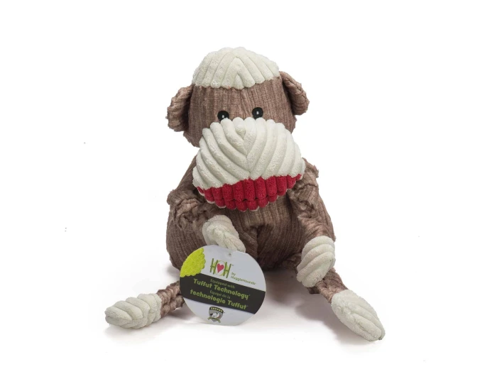 Stuey Sock Monkey Knottie®  Plush Dog Toy Small