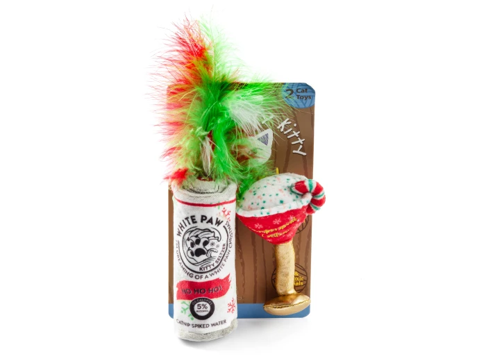 White Paw & Cattini Stocking Stuffers Christmas Catnip Toys