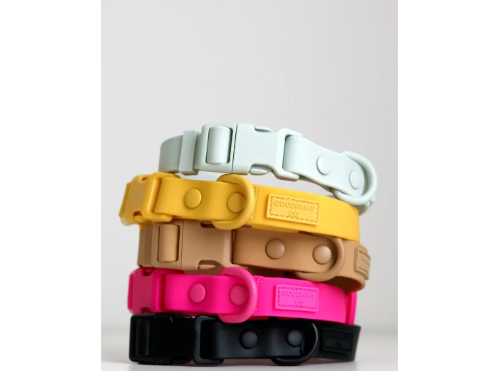 Soft-Touch Waterproof Dog Collar (Small, Medium, Large Dogs) Hot Pink