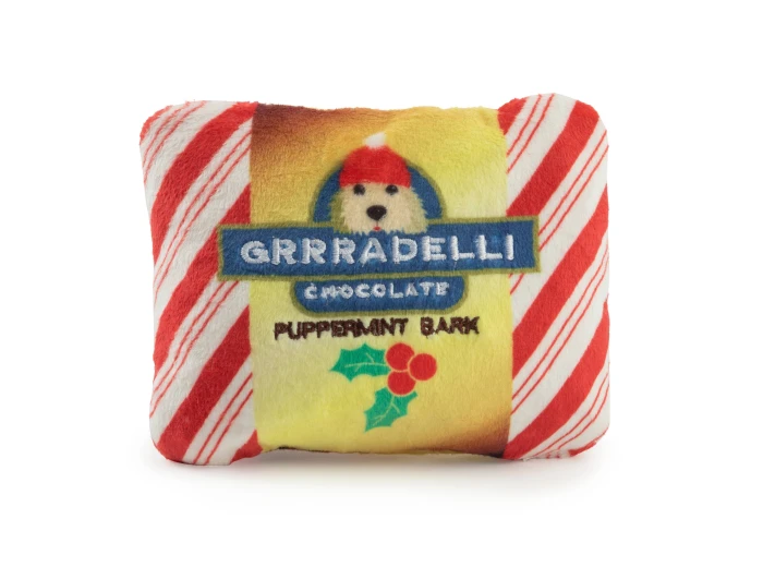 Grrradelli Puppermint Bark Square Dog Toy