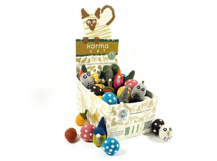 Karma Cat Toy - 60 Asst. Counter Display, Woodlands