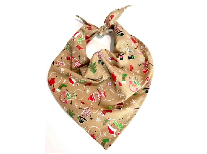 Christmas Pet Bandanas - assorted patterns Medium