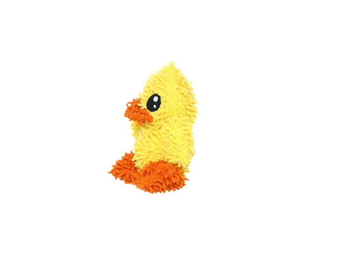 Mighty Jr Microfiber Ball Duck, Durable, Squeaky Dog Toy