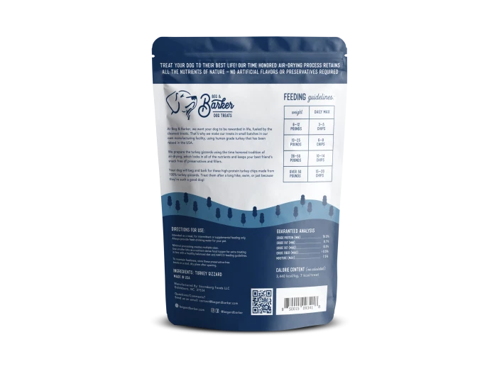 3.5 oz. Whole Turkey Chips Dog Treats