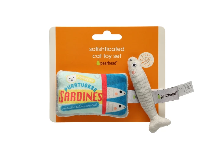 Sardines Cat Toys, Set of 2
