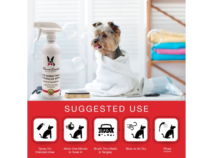 Dog Dematting & Detangler Spray - 16 oz