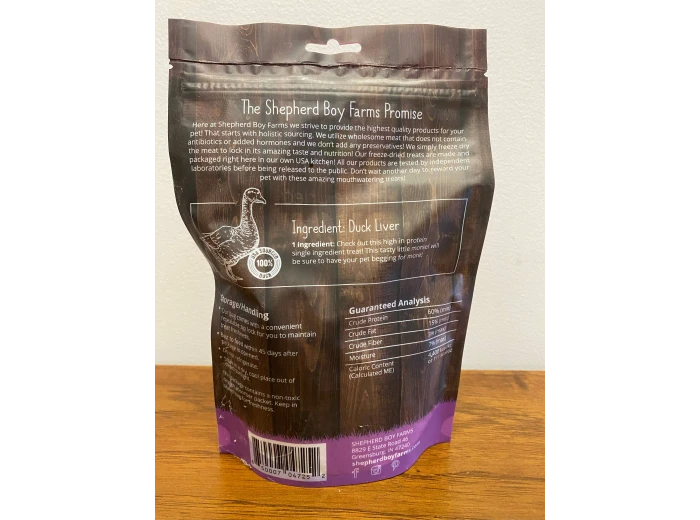 Freeze Dried Duck Liver 3oz