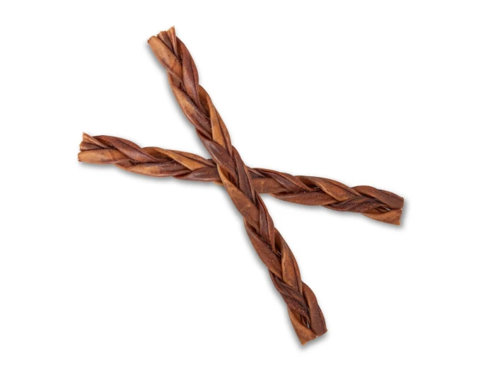 Braided Collagen Stick Dog Treats - 12" Standard (25/case)