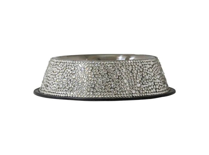 Rhinestone Strass Dog Bowl Medium