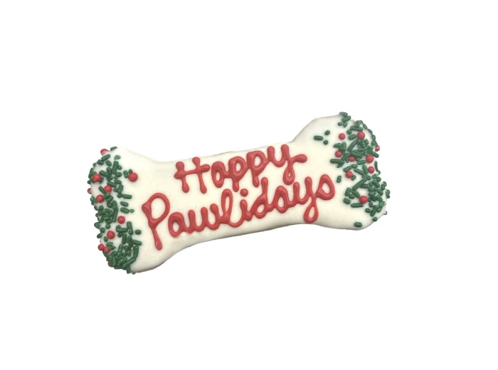 Paws Gourmet Bakery Holiday Happy Pawlidays Bone