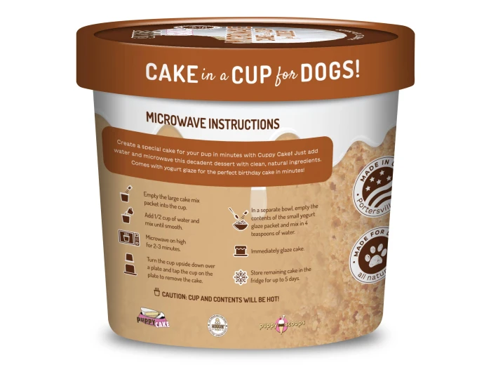 Cuppy Cake - Microwave Dog Birthday Cake in A Cup - Peanut
