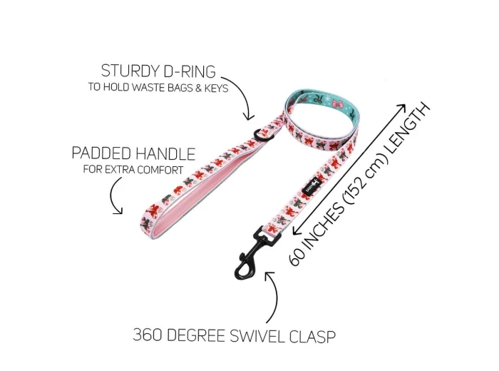 Dog Leash - Candy Cane Coquette (Christmas)