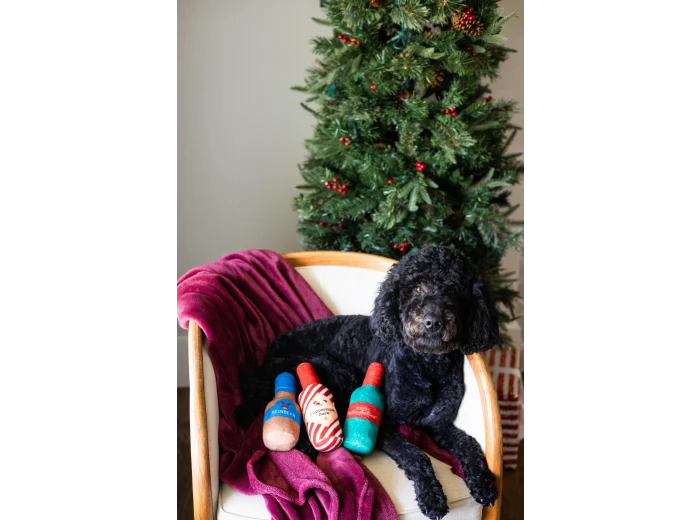 Holiday Spirits Christmas Dog Toys, Set of 3