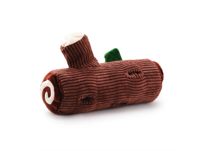 Yule Log Interactive Snuffle Holiday Dog Toy