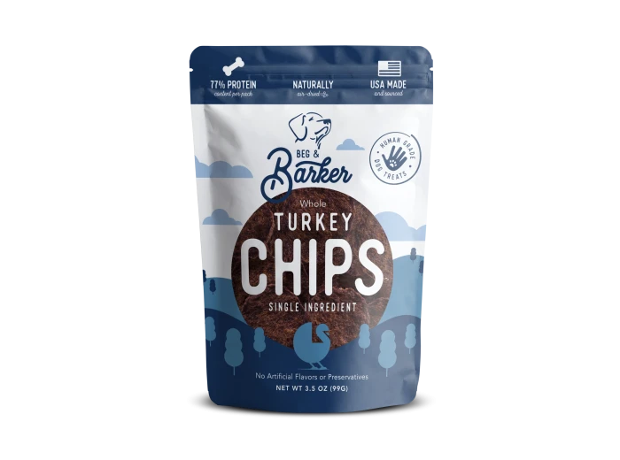 3.5 oz. Whole Turkey Chips Dog Treats