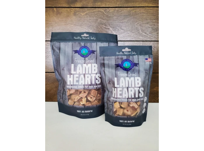 Freeze Dried Lamb Heart Treats 8 oz