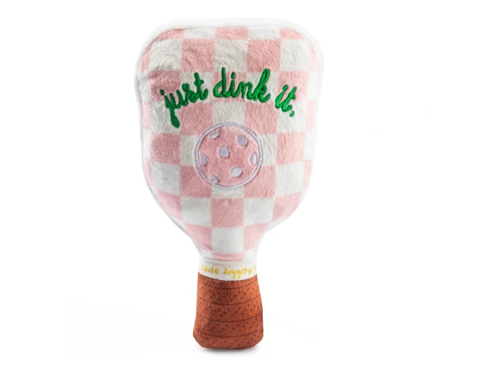 Pink Checker Pickleball Paddle by Haute Diggity Dog
