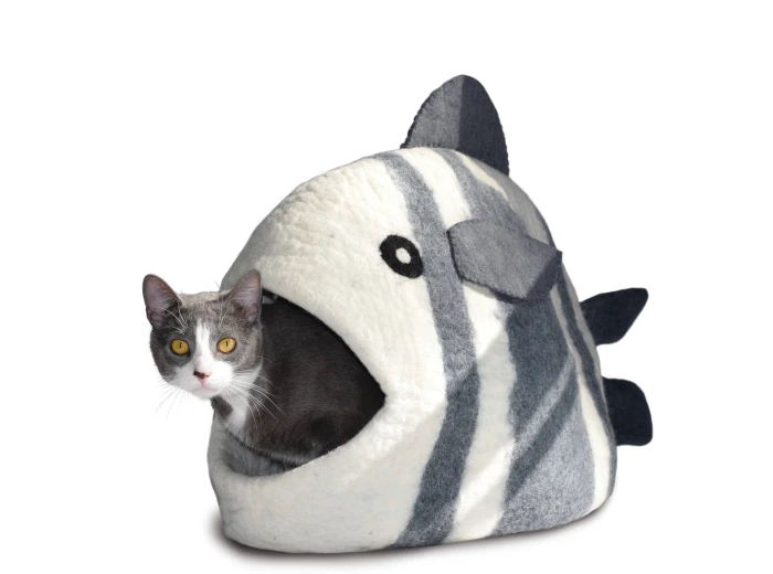 Fish Wool Pet Cave Turquoise