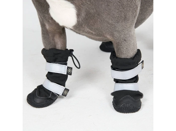 Flex Shell Water-resistant Dog Boots - Black A (4.0cm-5.0cm / 1.6"-2.0")