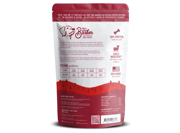 Single Ingredient Beef Chips for Dogs 3.5oz