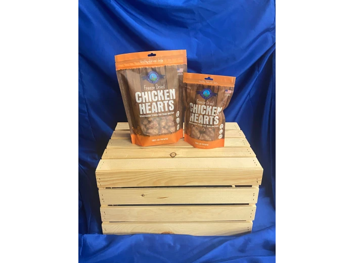 Freeze Dried Chicken Heart Treats 8 oz