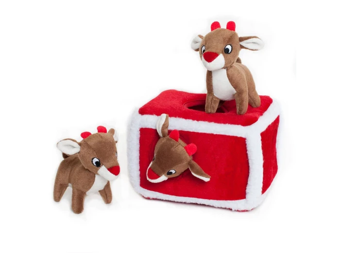 ZippyPaws Holiday Burrow Reindeer Pen