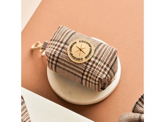 Pup Plaid Poop Bag Holder