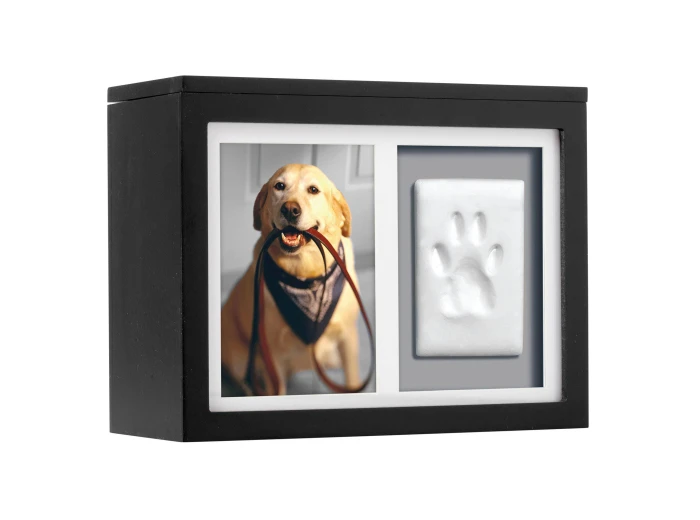 Pet Memory Box & Pawprint Impression Kit Espresso