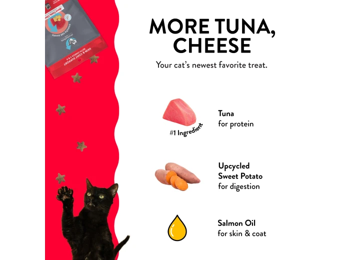 More Tuna, Cheese Crunchy Cat Treats