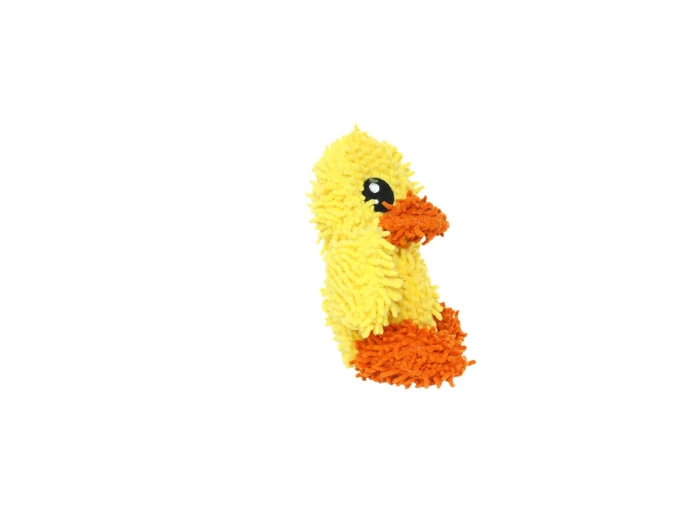Mighty Jr Microfiber Ball Duck, Durable, Squeaky Dog Toy