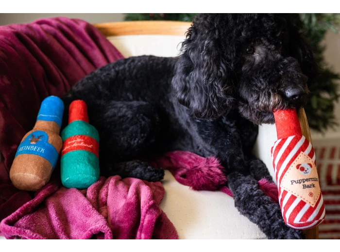 Holiday Spirits Christmas Dog Toys, Set of 3