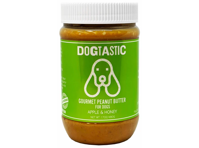 Dogtastic Gourmet Peanut Butter for Dogs - Apple & Honey Flavor