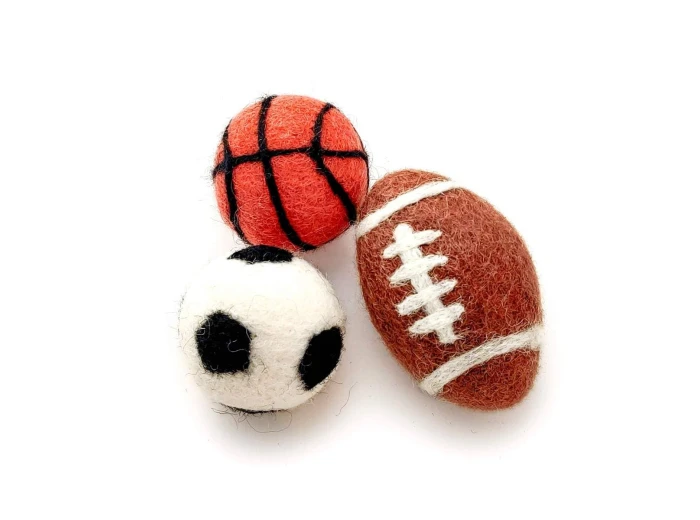 Sporty Pet Eco Toys/Fresheners - Set of 3 With Bag