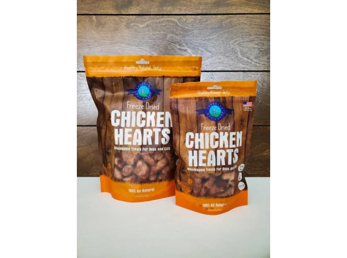 Freeze Dried Chicken Heart Treats 3 oz