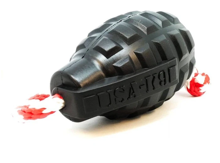 USA-K9 Magnum Grenade - Chew Toy - Reward Toy - Black XL