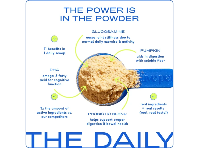 The Daily Powder Supplement, 11-in-1 Multivitamins for Dogs 14oz