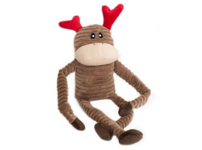 Holiday Crinkle - Reindeer - Large - Happy Hour Crusherz - Holiday (3-pack) - Christmas Dog ToyDog Toy