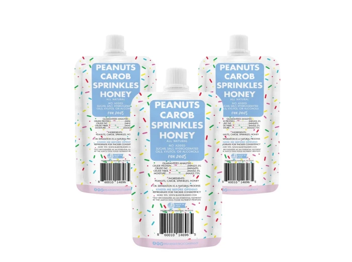 Dog Peanut Butter - 4oz Squeeze Packs Birthday Bash Budder