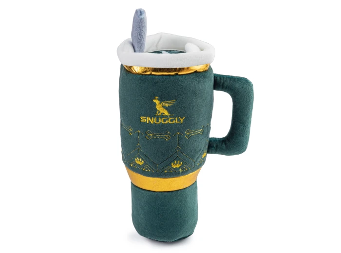 Snuggly Cup - Green Stocking Stuffers Christmas Dog Toy