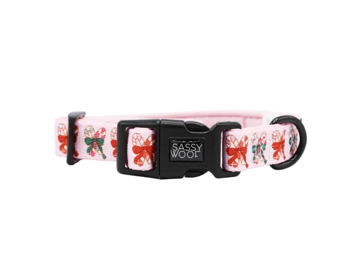 Dog Collar - Candy Cane Coquette (Christmas) Large