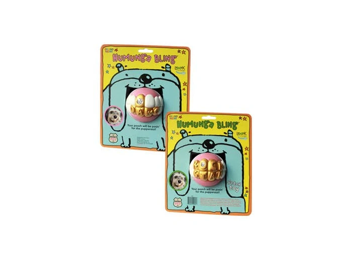 Humunga Bling - Durable Rubber Pet Chew Toy for Dogs Mini