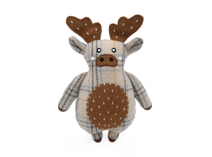 ecoZippy Cotton Cuddler - Moose - Dog Toy