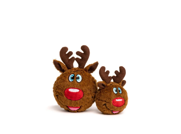 Christmas Reindeer faball Dog Toy