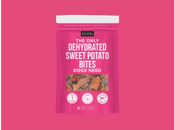 The Only Dehydrated Sweet Potato Bites Dogs Need 8 oz