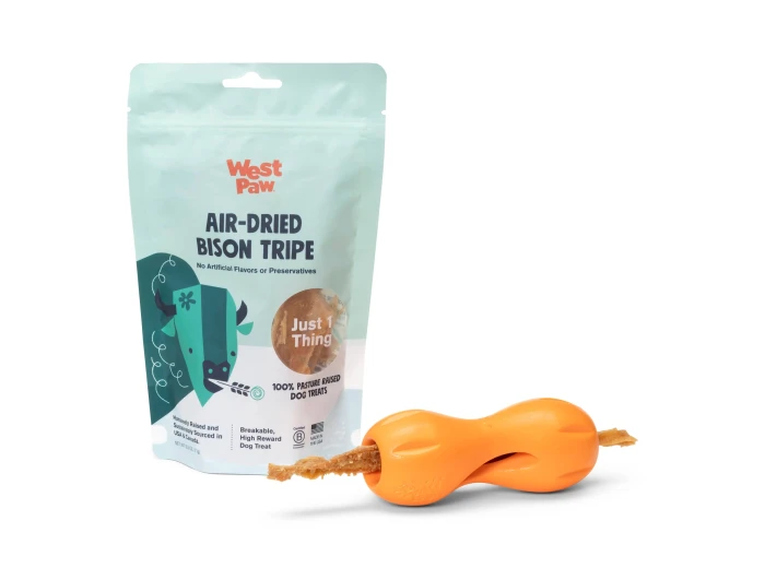 Air-Dried Bison Tripe Single Ingredient Dog Treats Case of 6 401 pieces
